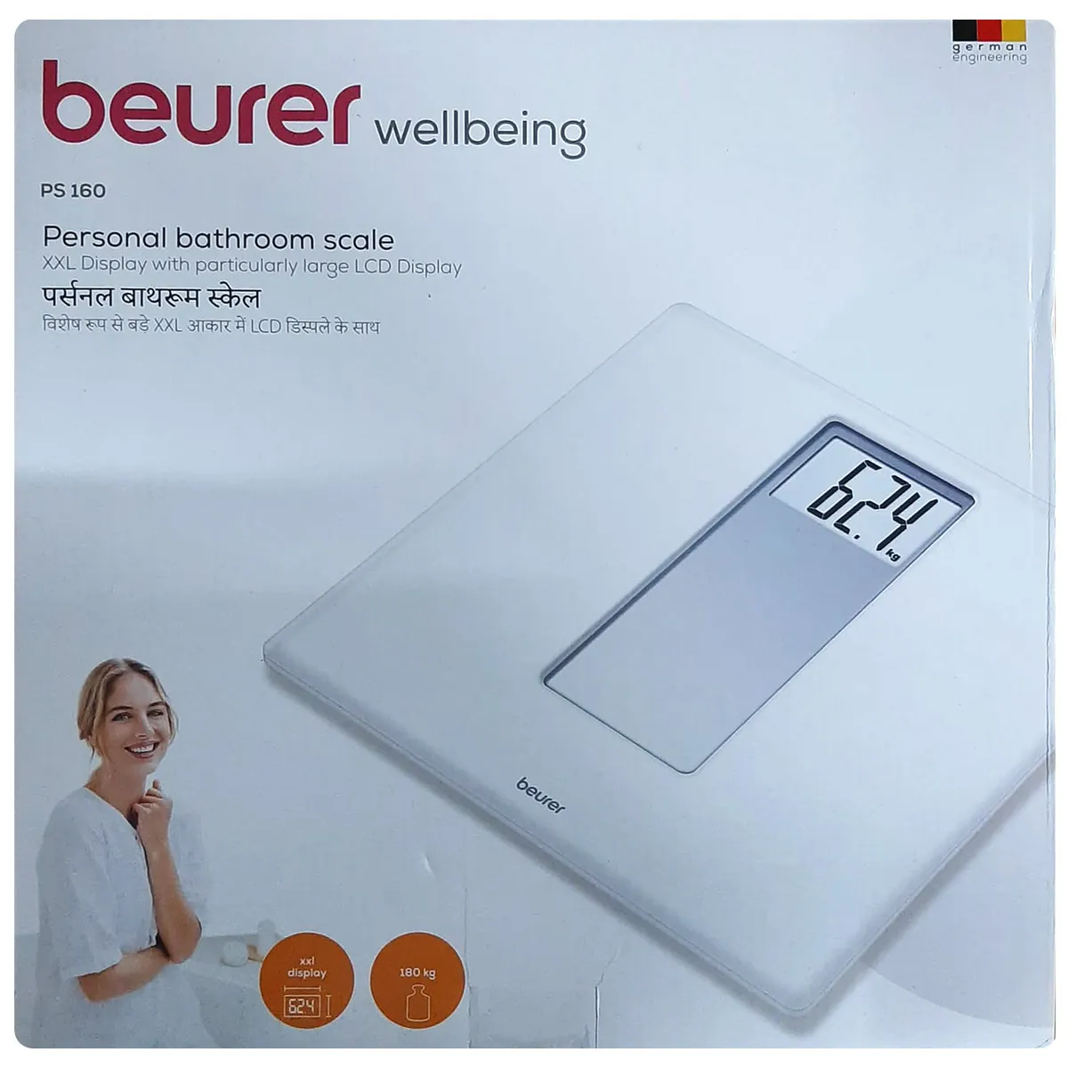 Buy Beurer Wellbeing PS-160 Weighing Scales, Count 19 Minutes