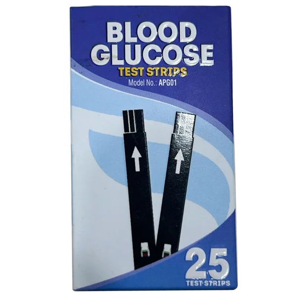 Apollo Pharmacy Blood Glucose Test Strips, 25 Count
