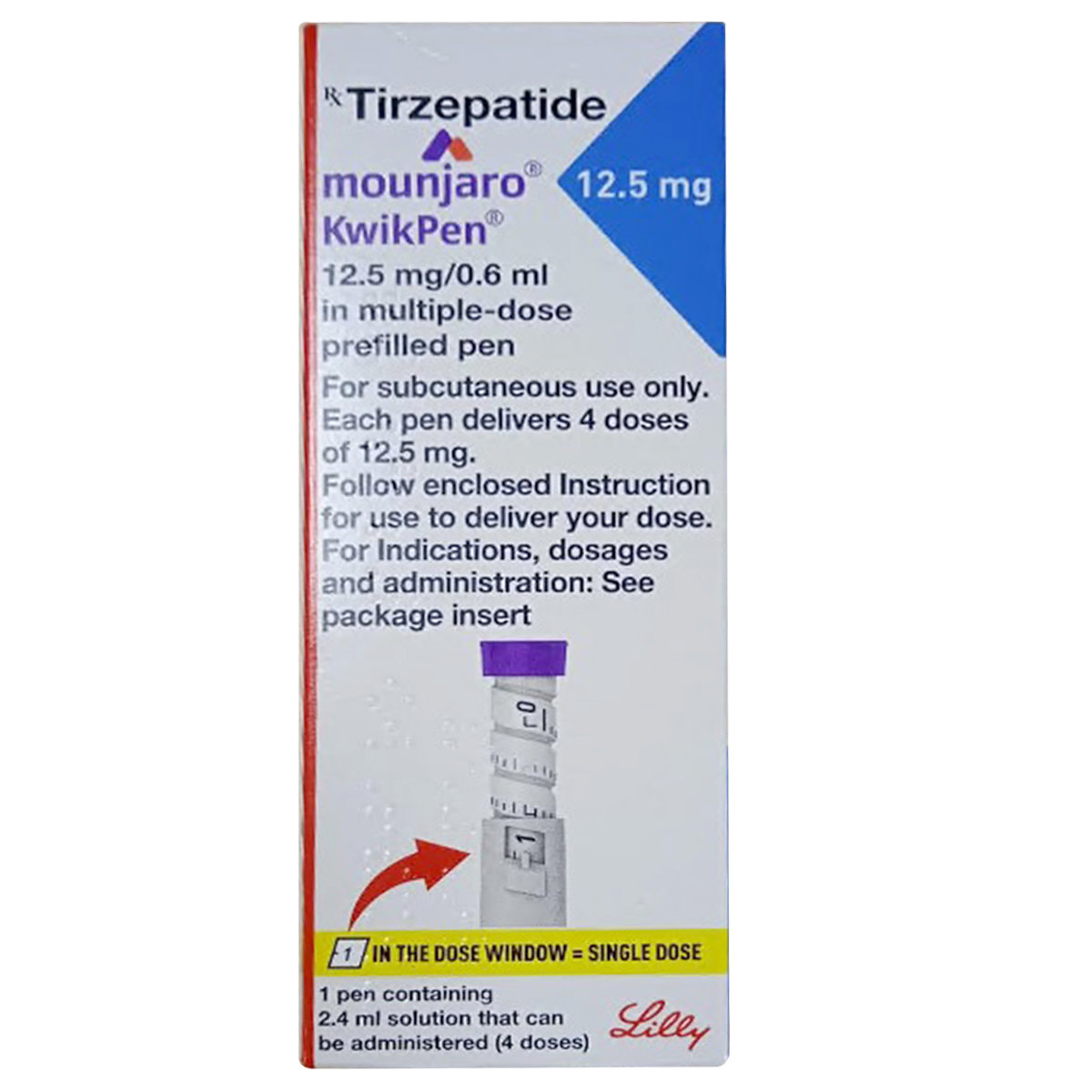 Mounjaro Kwikpen 12.5 mg PFP Injection 0.6 ml, Pack of 1 Mounjaro Kwikpen 12.5 mg PFP Injection 0.6 ml, Pack of 1