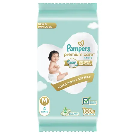 Pampers Premium Care Pants Medium, 4 Count