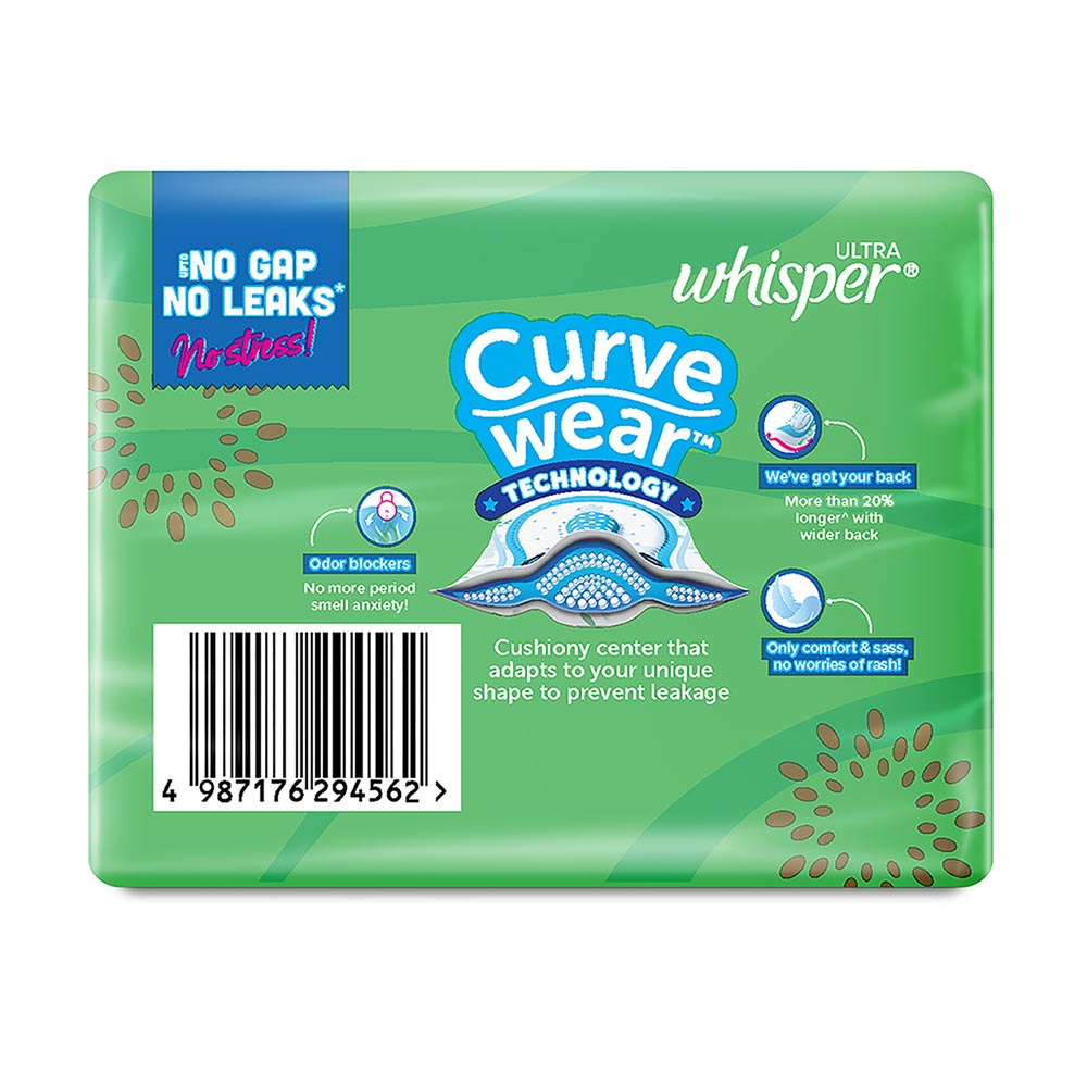 Whisper Ultra Upto No Gap No Leaks Sanitary Pads XL, 6 Count, Pack of 1 Whisper Ultra Upto No Gap No Leaks Sanitary Pads XL, 6 Count, Pack of 1