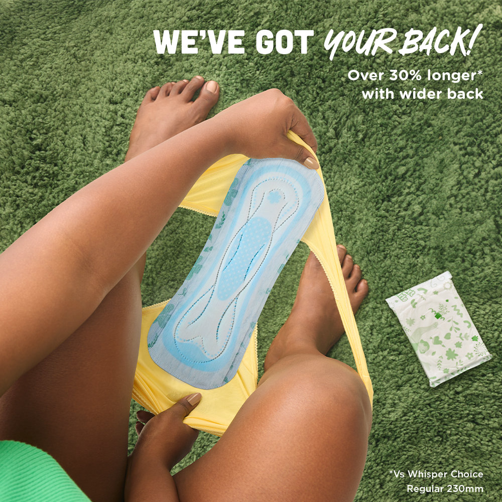 Whisper Ultra Upto No Gap No Leaks Sanitary Pads XL, 6 Count, Pack of 1 Whisper Ultra Upto No Gap No Leaks Sanitary Pads XL, 6 Count, Pack of 1