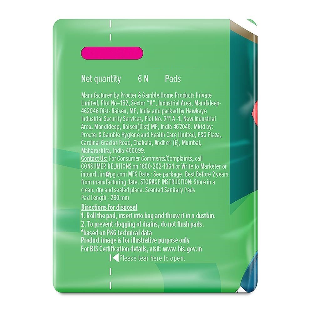 Whisper Ultra Upto No Gap No Leaks Sanitary Pads XL, 6 Count, Pack of 1 Whisper Ultra Upto No Gap No Leaks Sanitary Pads XL, 6 Count, Pack of 1