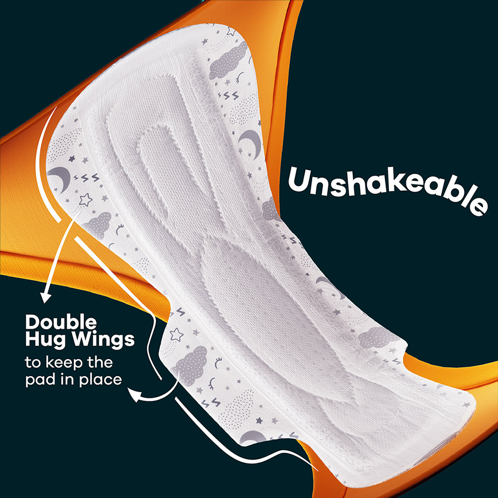 Whisper Bindazzz Nights Sanitary Pads XXXL, 4 Count, Pack of 1 Whisper Bindazzz Nights Sanitary Pads XXXL, 4 Count, Pack of 1