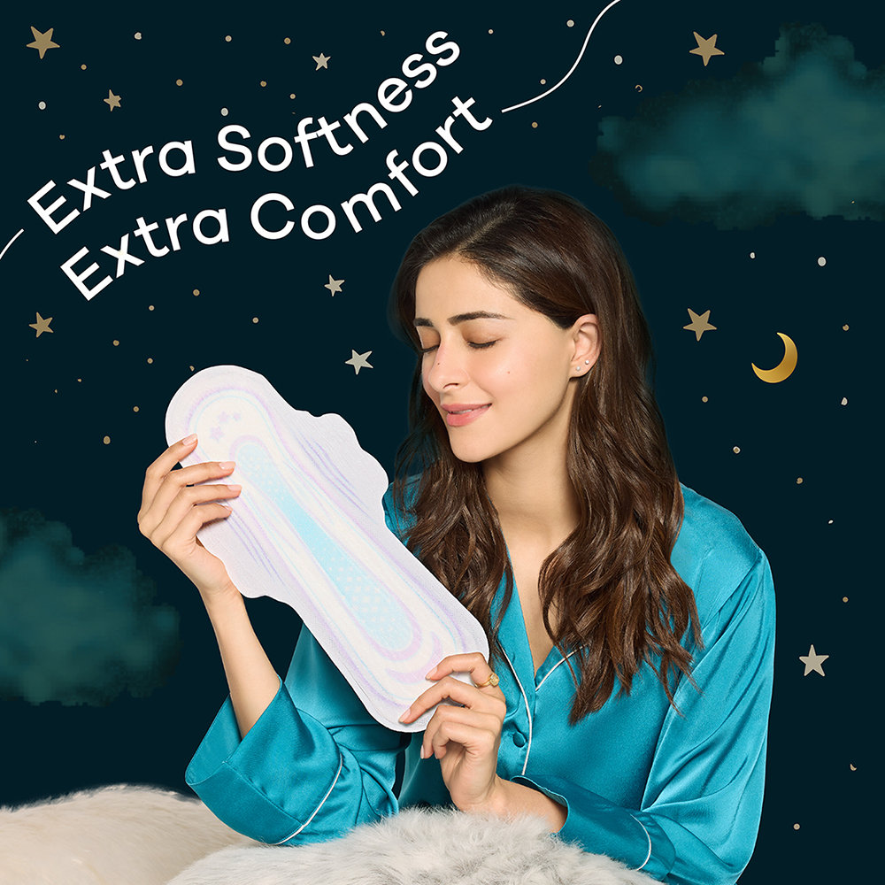 Whisper Bindazzz Ultra Nights Sanitary Pads XXL+, 6 Count, Pack of 1 Whisper Bindazzz Ultra Nights Sanitary Pads XXL+, 6 Count, Pack of 1