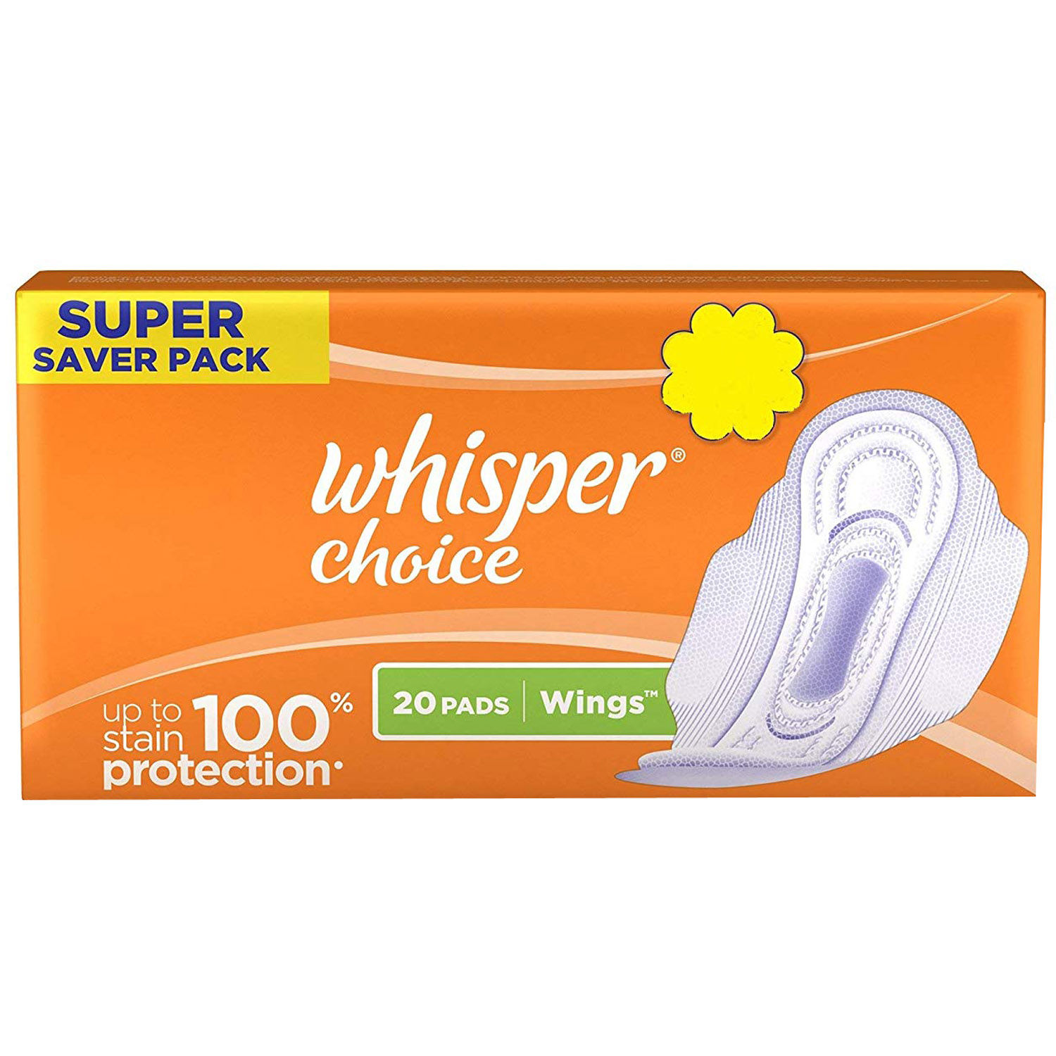 Whisper Choice Wings Sanitary Pads, 20 Count Price, Uses, Side Effects