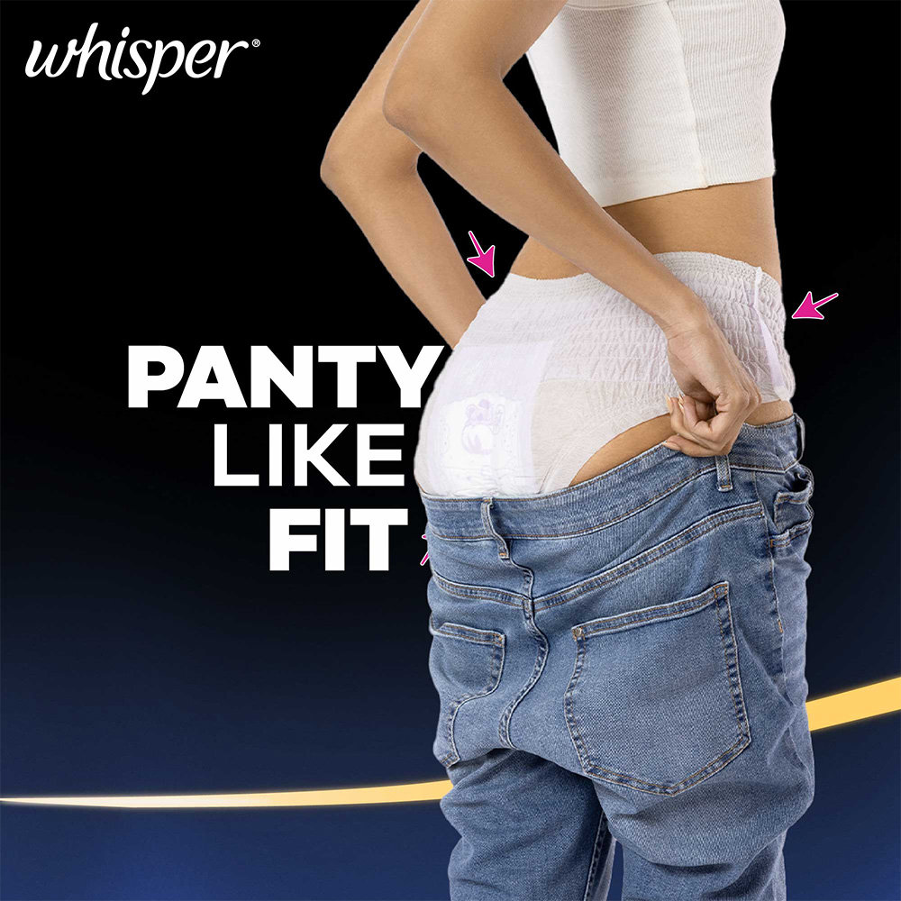 Whisper Super Absorbent Period Panty Medium-Large, 6 Count, Pack of 1 Whisper Super Absorbent Period Panty Medium-Large, 6 Count, Pack of 1