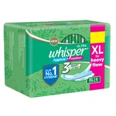 Whisper Ultra Wings Sanitary Pads XL, 6 Count, Pack of 1
