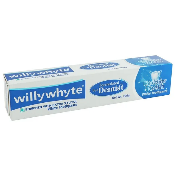 Willywhyte White Toothpaste, 200 gm, Pack of 1