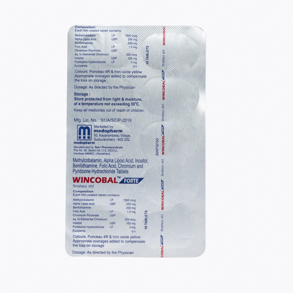 Wincobal Forte Tablet 10's Wincobal Forte Tablet 10's