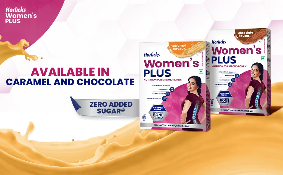 Horlicks Women's Plus Chocolate Flavor Nutrition Drink for Strong