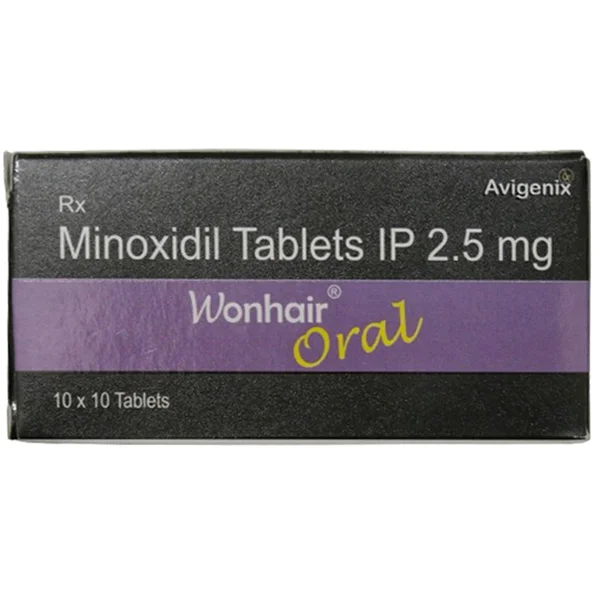 Wonhair Oral 2.5 mg Tablet 10's, Pack of 10 TABLETS