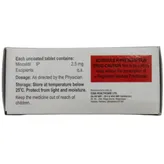 Wonhair Oral 2.5 mg Tablet 10's, Pack of 10 TABLETS