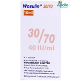Wosulin 30/70 40IU/ml Injection 10 ml, Pack of 1 INJECTION