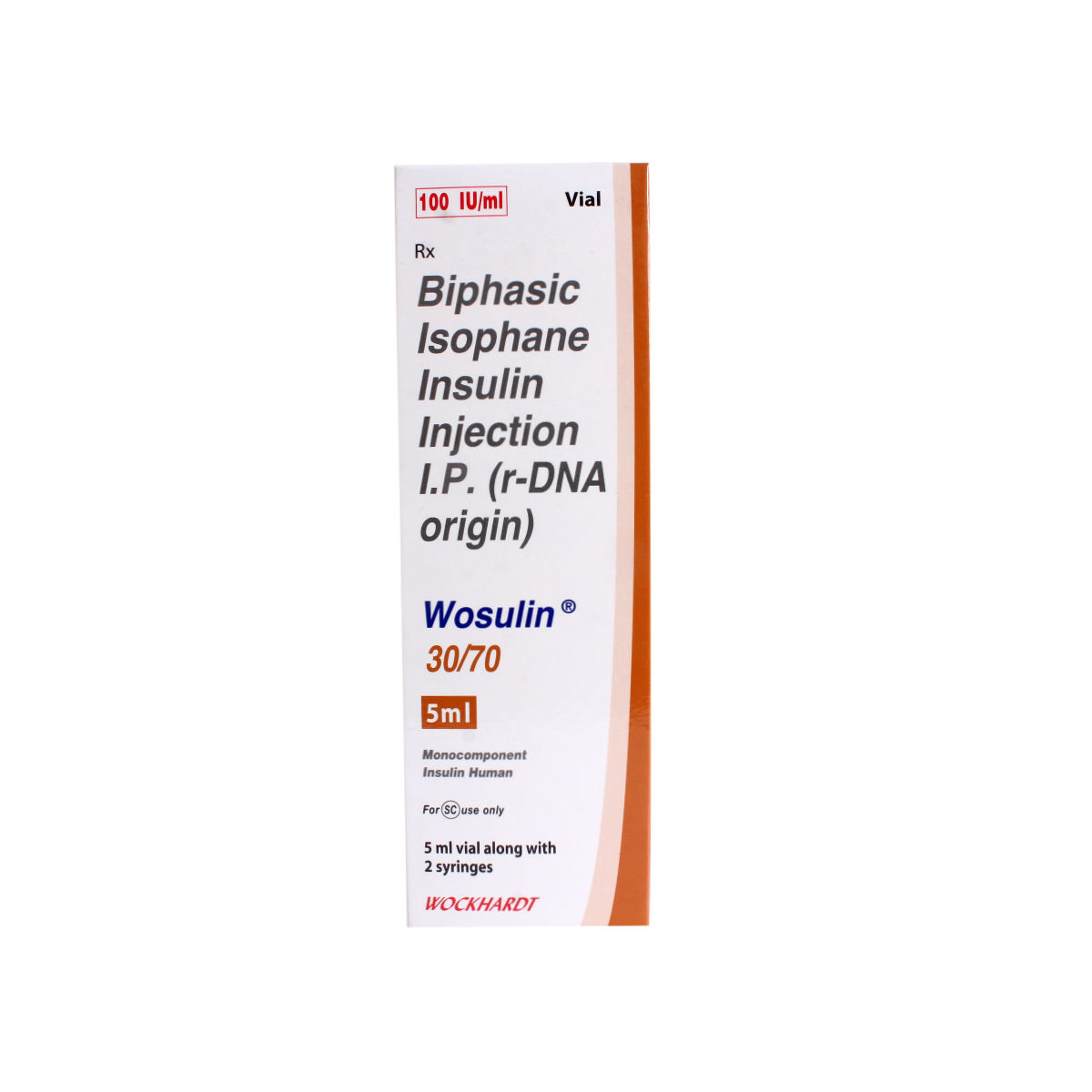 WOSULIN 30/70 100IU INJECTION 5ML WOSULIN 30/70 100IU INJECTION 5ML