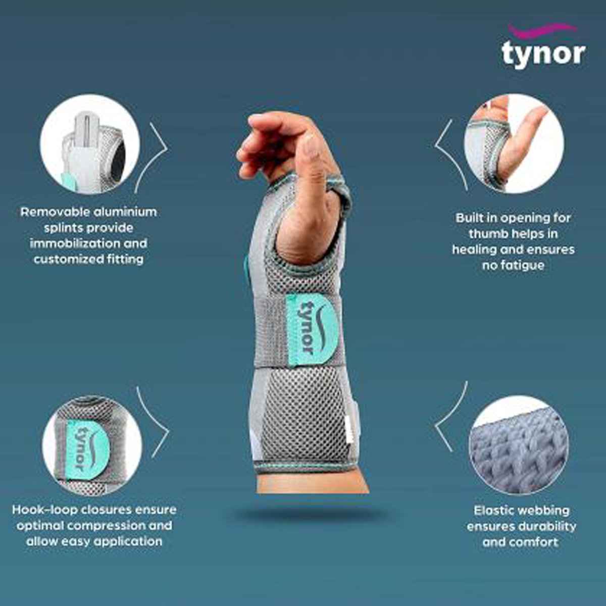 Tynor Wrist & Forearm Splint Left Hand Large, 1 Count, Pack of 1 Tynor Wrist & Forearm Splint Left Hand Large, 1 Count, Pack of 1