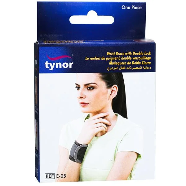 Tynor Wrist Brace With Double Lock for Right/Left Wrists Medium, 1 Count, Pack of 1