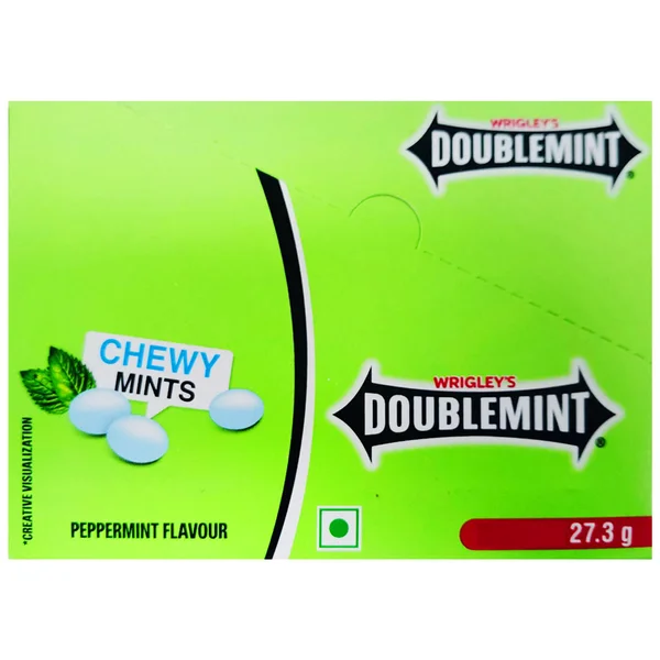 Wrigley's Doublemint Peppermint Mints Gum, 27.3 gm, Pack of 1