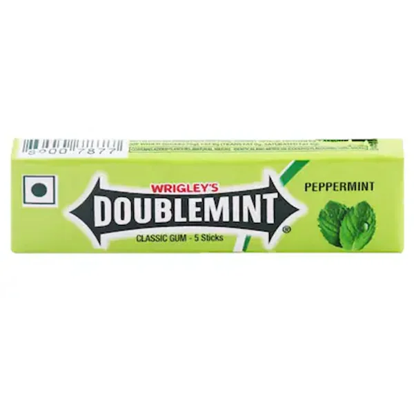 Wrigley's Doublemint Peppermint Gums 5 Stick, 13 gm, Pack of 1