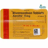 Xarelto 15 mg Tablet 14's, Pack of 1 TABLET