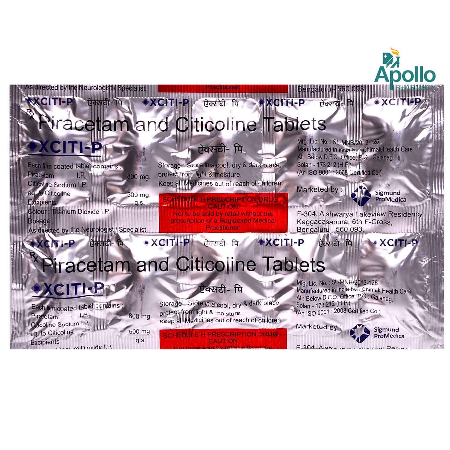 Xciti P Tablet 10's, Pack of 10 TabletS Xciti P Tablet 10's, Pack of 10 TabletS