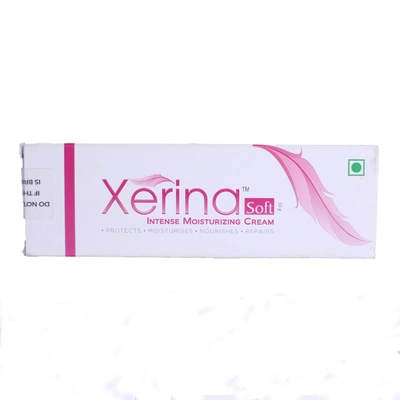 Xerina Soft Intense Moisturising Cream 50 gm | Long Lasting Moisturization Upto 24Hrs, Pack of 1