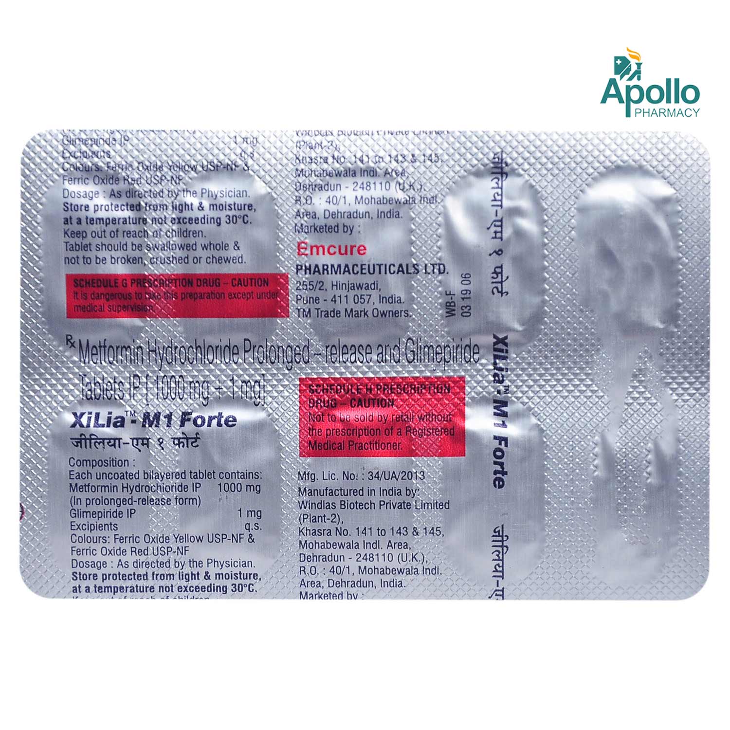 Xilia-M 1 Forte Tablet 10's, Pack of 10 TABLETS Xilia-M 1 Forte Tablet 10's, Pack of 10 TABLETS