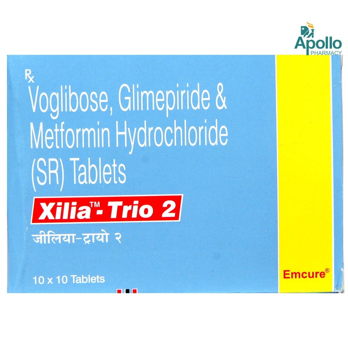 XILIA TRIO 2MG TABLET, Pack of 10 XILIA TRIO 2MG TABLET, Pack of 10