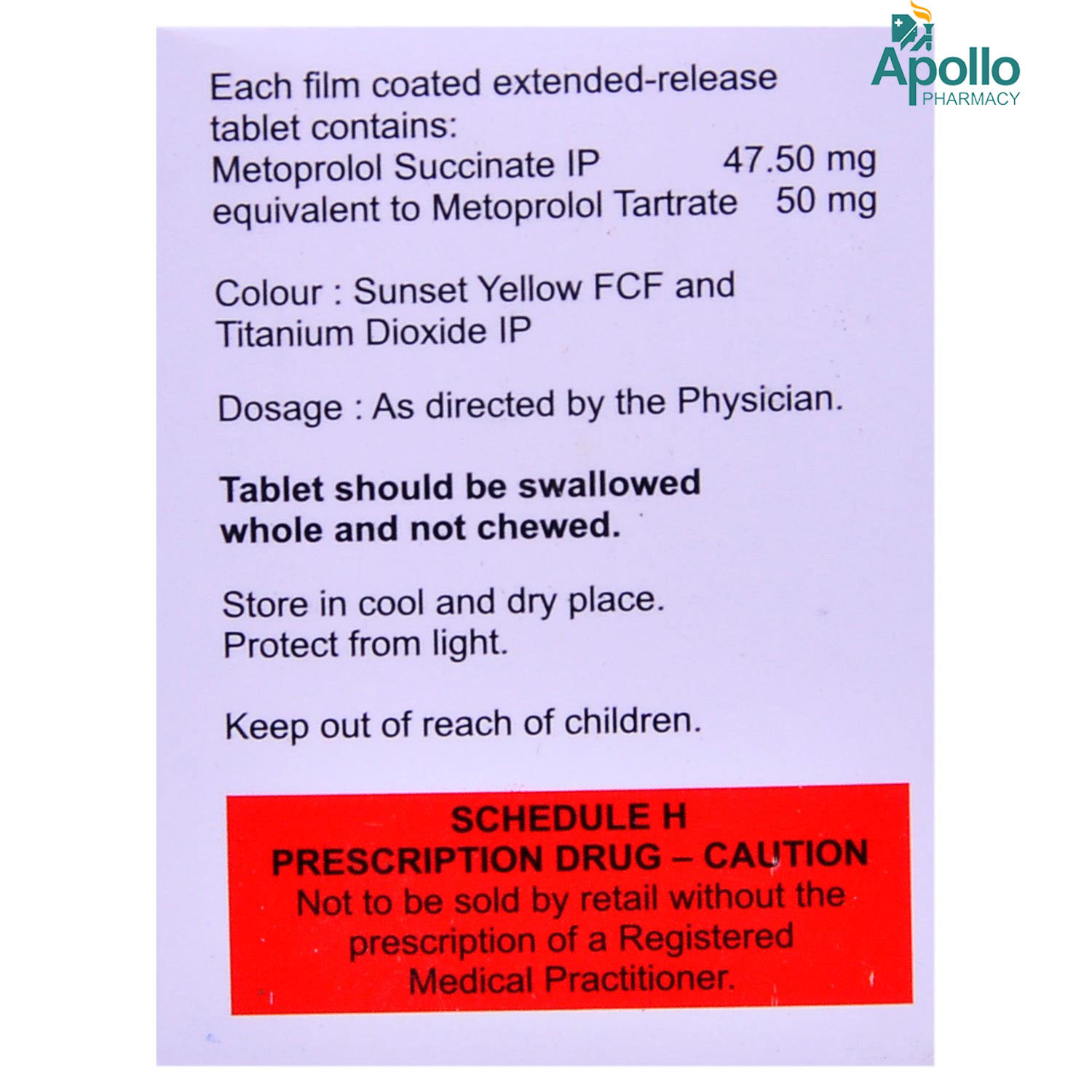 XM BETA 50MG TABLET, Pack of 10 TABLETS XM BETA 50MG TABLET, Pack of 10 TABLETS