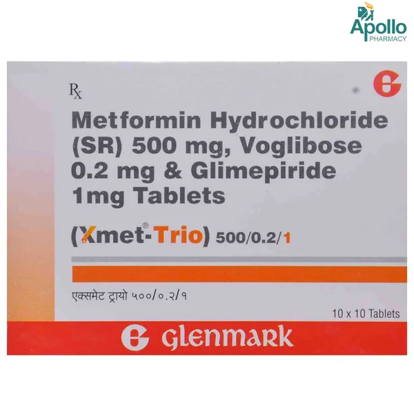 XMET TRIO 500/0.2/1 TABLET 10'S