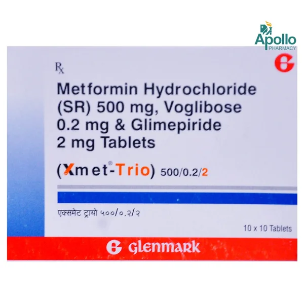 Xmet-Trio 500/0.2/2 Tablet 10's