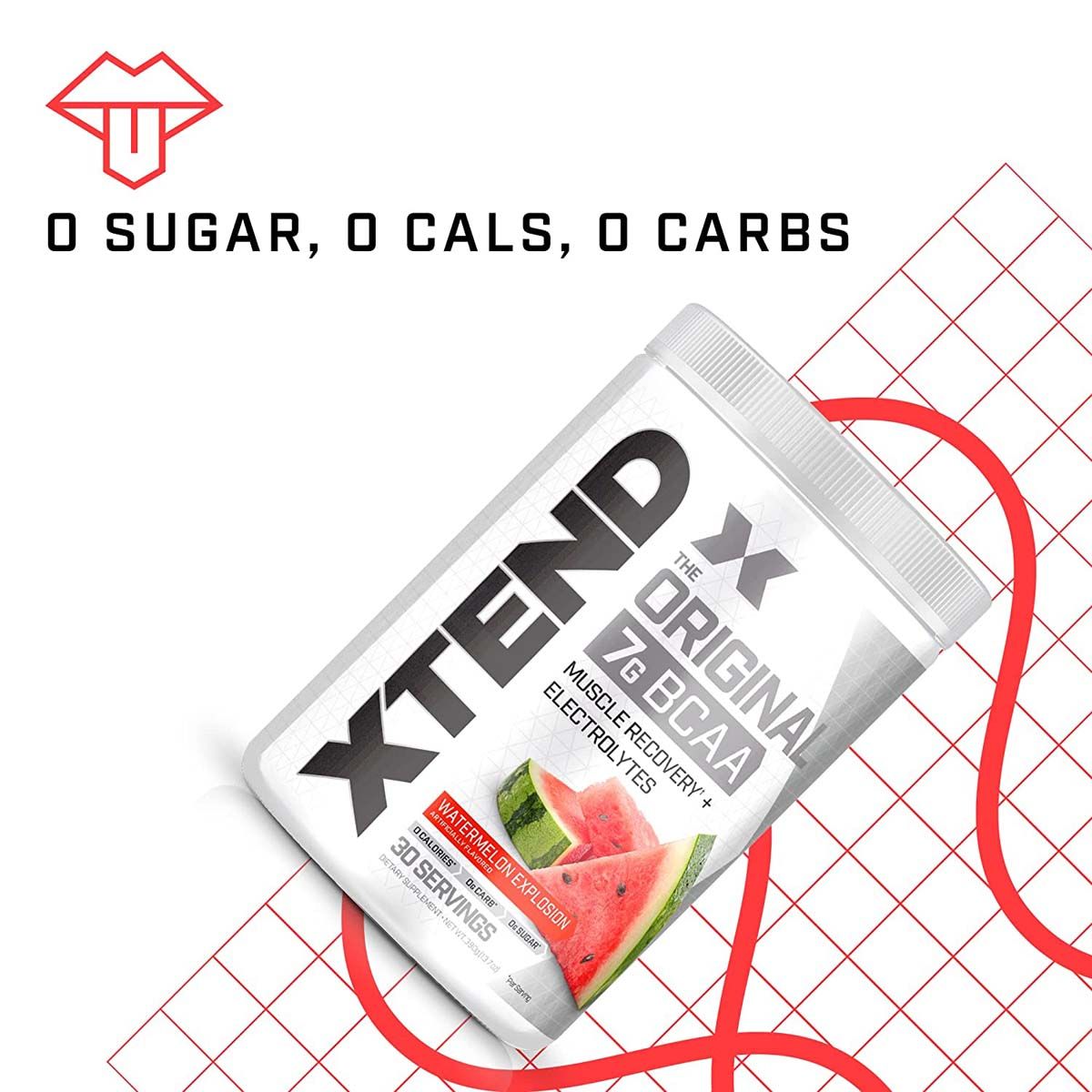 Xtend Original 7G BCAA Watermelon Explosion Flavour Powder, 390 gm