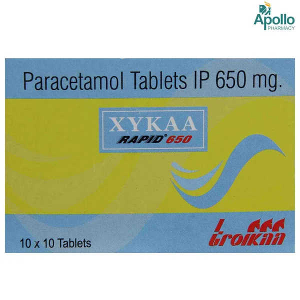 Xykaa Rapid 650 Tablet 10's