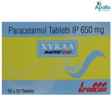 Xykaa Rapid 650 Tablet 10's, Pack of 10 TabletS