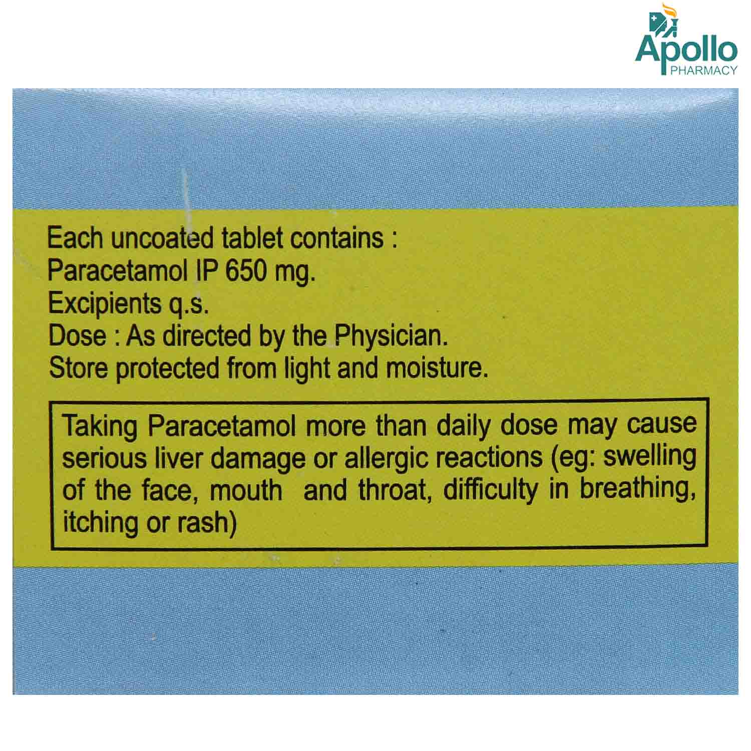 Xykaa Rapid 650 Tablet 10's, Pack of 10 TabletS Xykaa Rapid 650 Tablet 10's, Pack of 10 TabletS
