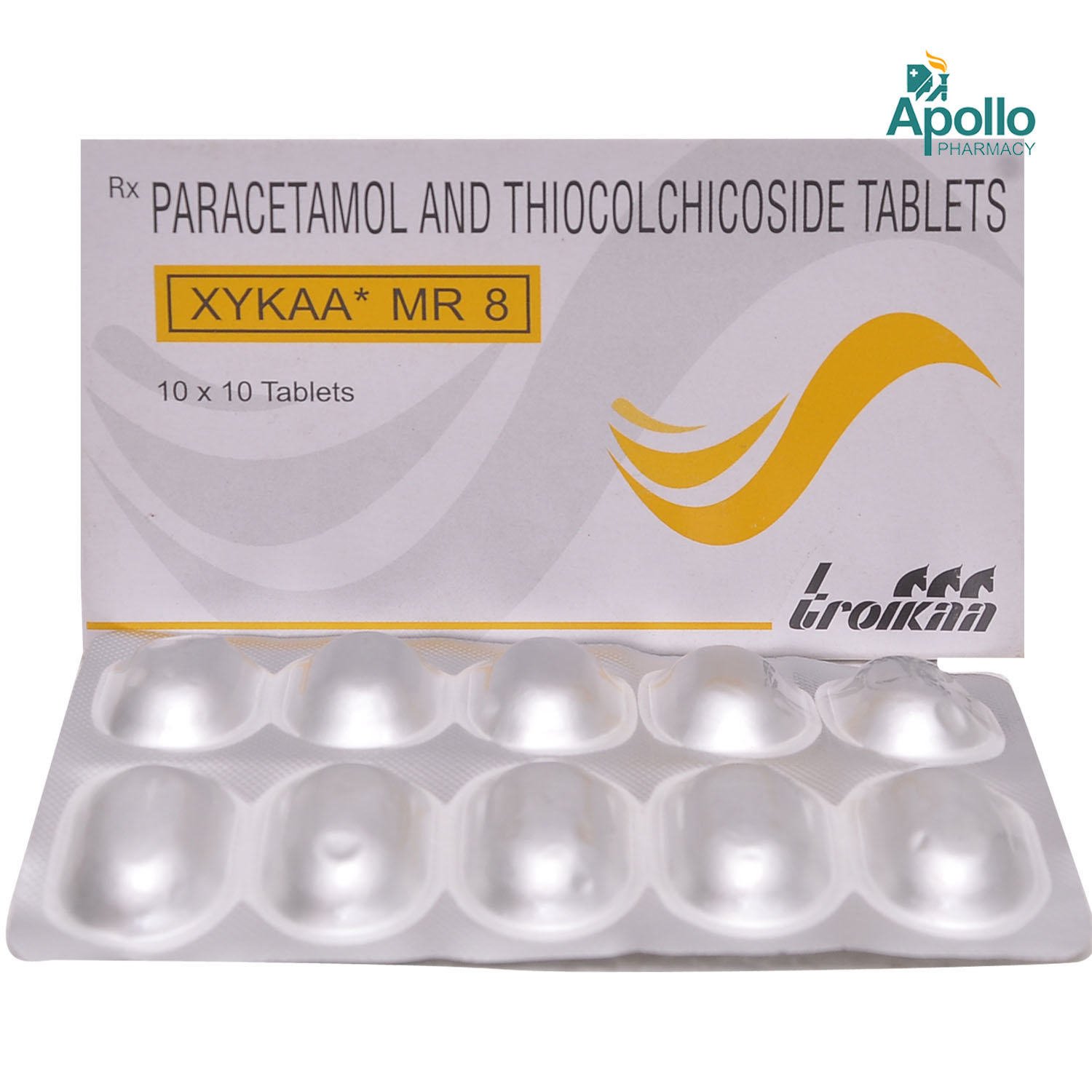 XYKAA MR 8MG TABLET, Pack of 10 TABLETS XYKAA MR 8MG TABLET, Pack of 10 TABLETS