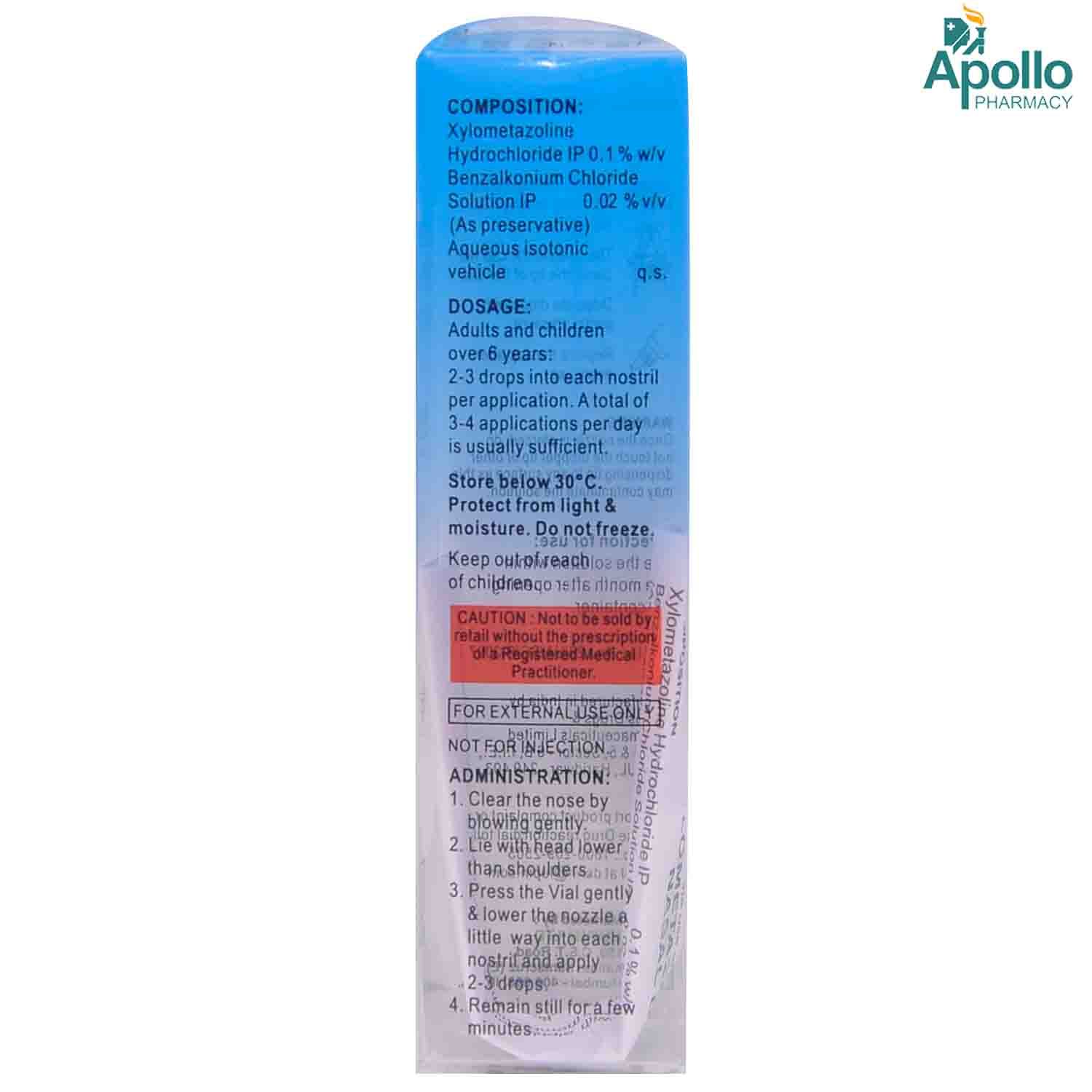 Xyloflo Nasal Drops 10 ml Price, Uses, Side Effects, Composition