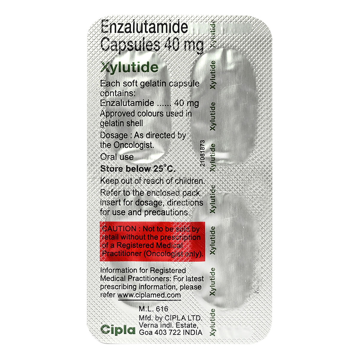 Xylutide 40 Softgel Cap 4'S, Pack of 4 CAPSULES Xylutide 40 Softgel Cap 4'S, Pack of 4 CAPSULES