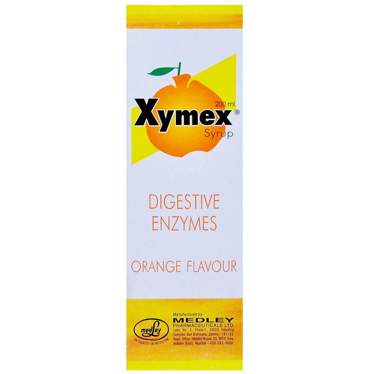 Buy Xymex Orange Syrup 200 ml Online