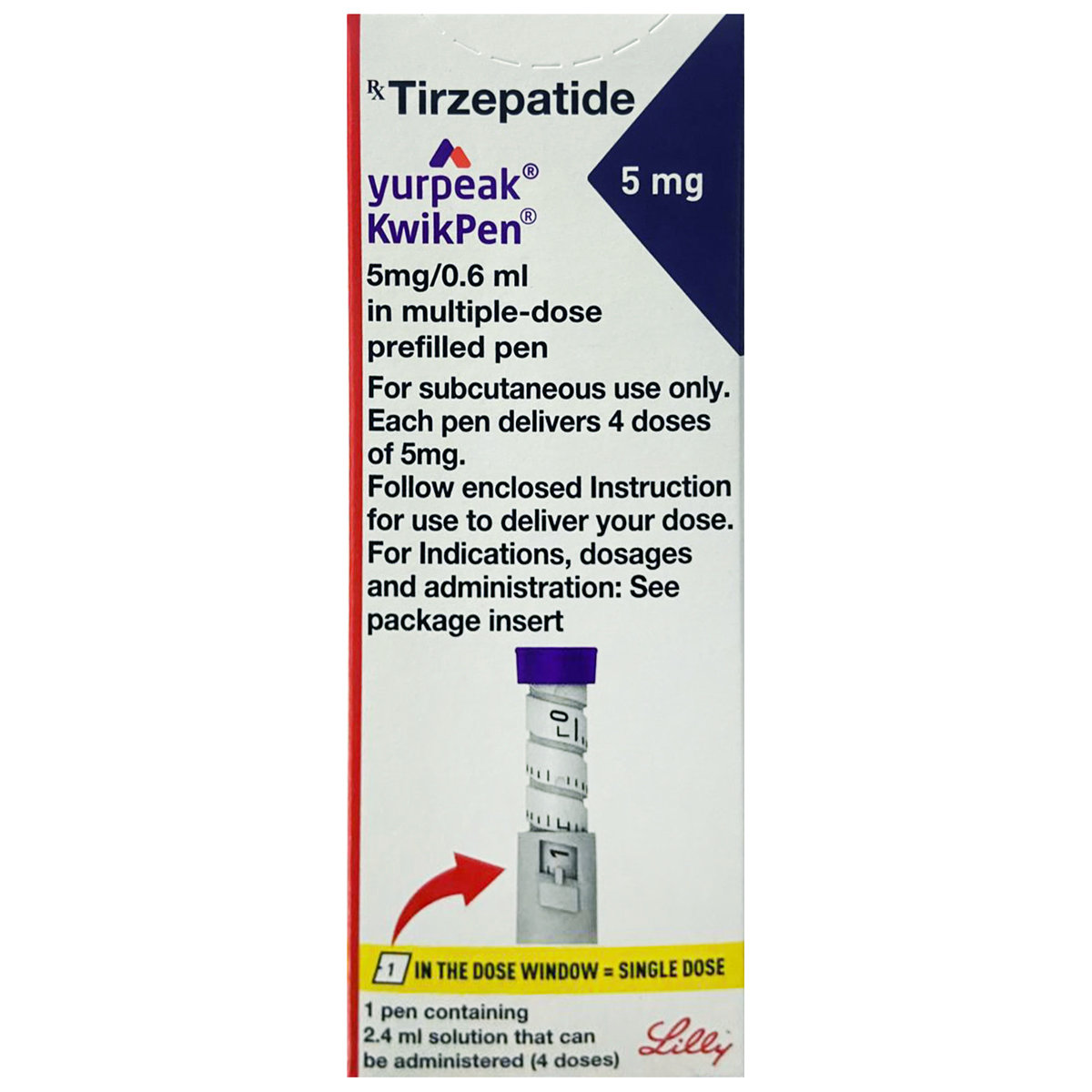 Buy Yurpeak 5 mg/0.6ml Kwikpen Online