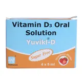 Yuvikl-D Sugar Free Strawberry Oral Solution 5 ml, Pack of 1 ORAL SOLUTION