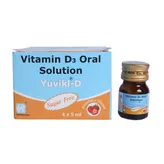 Yuvikl-D Sugar Free Strawberry Oral Solution 5 ml, Pack of 1 ORAL SOLUTION