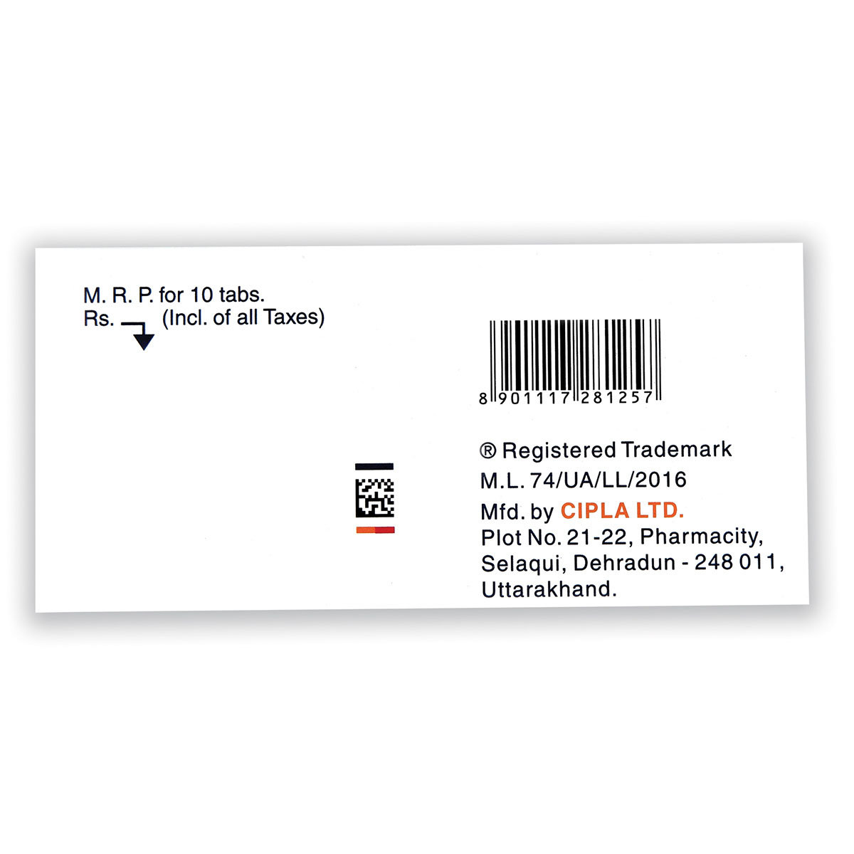 Zaart 25 mg Tablet 10's, Pack of 10 TabletS Zaart 25 mg Tablet 10's, Pack of 10 TabletS