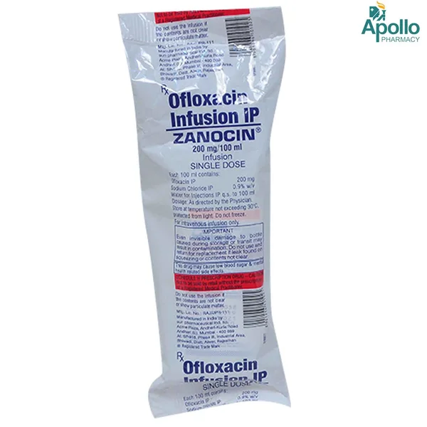 ZANOCIN 200MG I.V INJECTION 100ML 