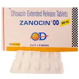 Zanocin OD 400 mg Tablet 5's, Pack of 5 TABLETS