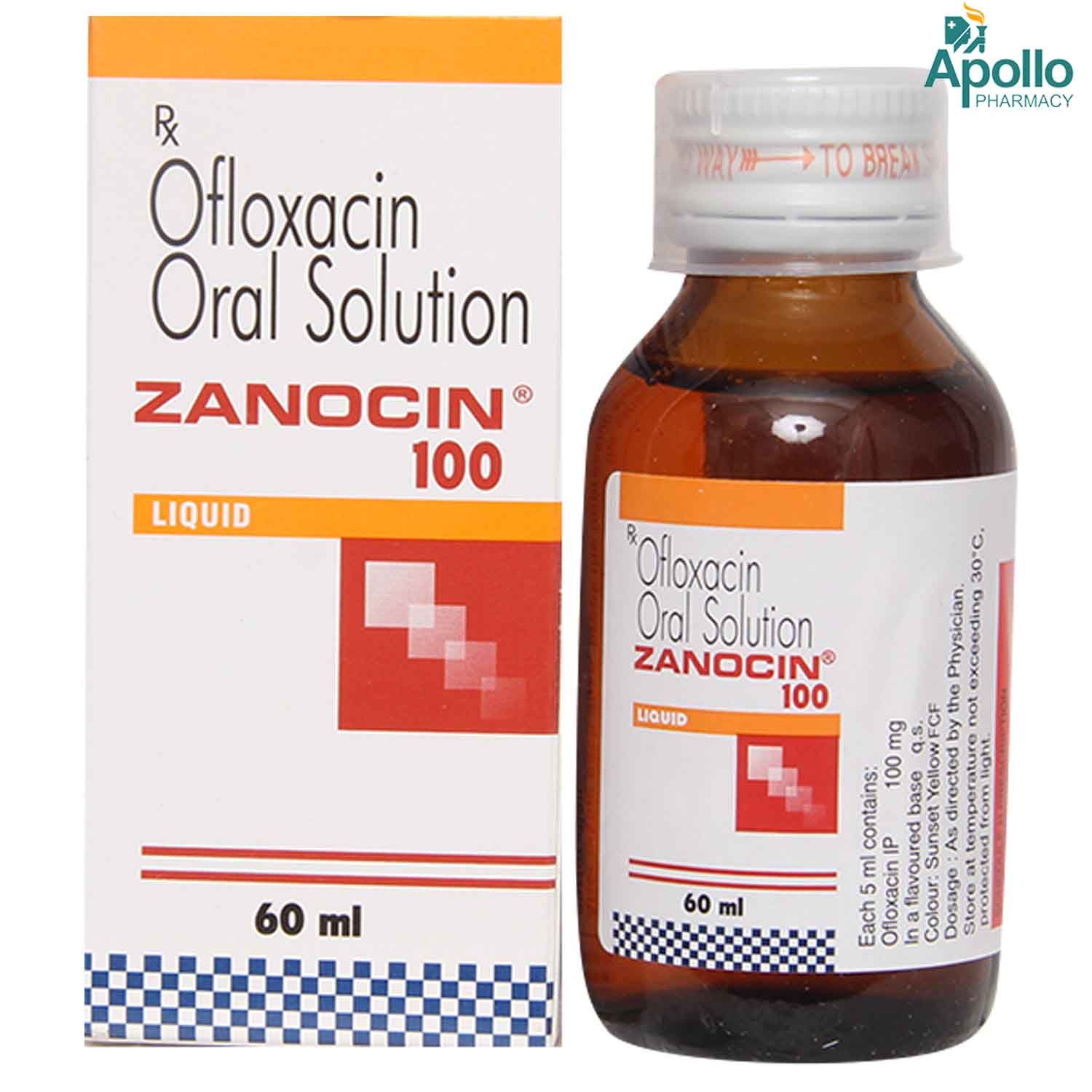 Zanocin 100 Solution 50 ml Price, Uses, Side Effects, Composition