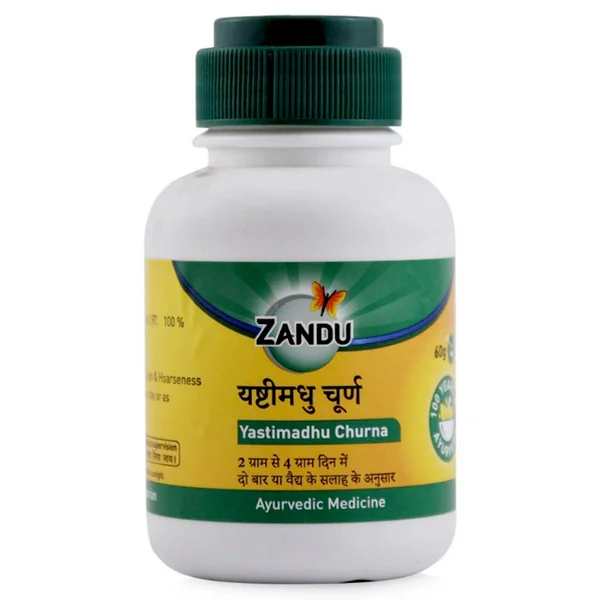 Zandu Yashthimadhu Churna, 40 gm, Pack of 1