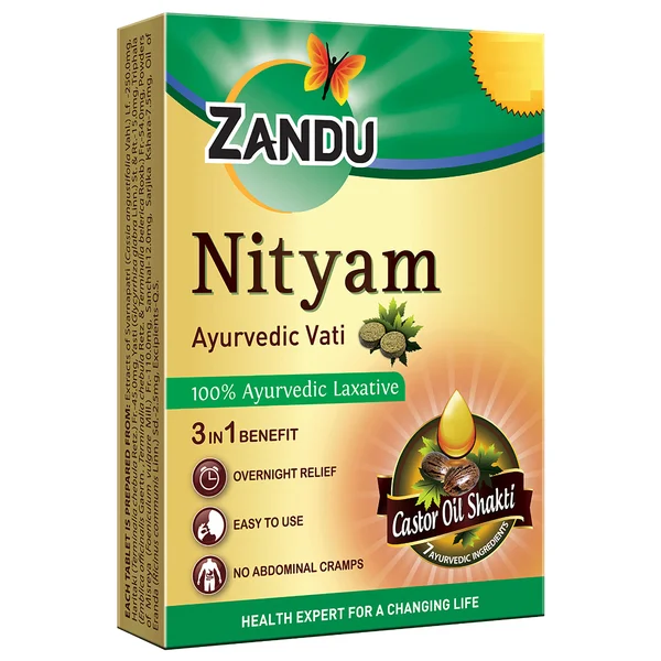 Zandu Nityam Ayurvedic Laxative, 10 Tablets, Pack of 10 TabletS