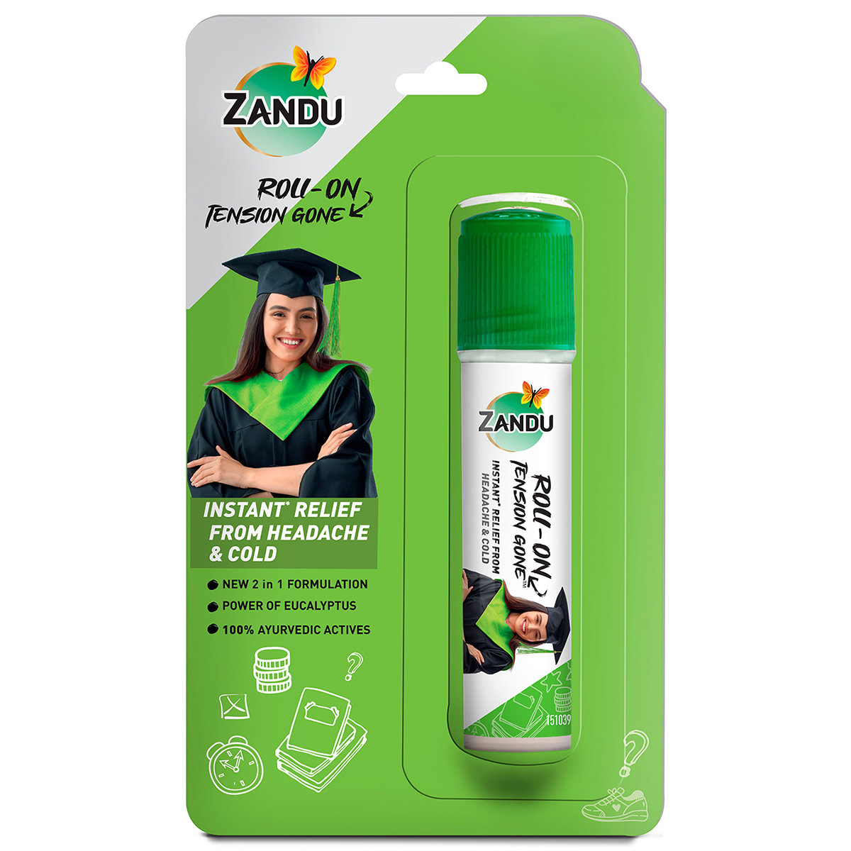 Zandu Roll-On For Headache, 9 ml, Pack of 1 Zandu Roll-On For Headache, 9 ml, Pack of 1