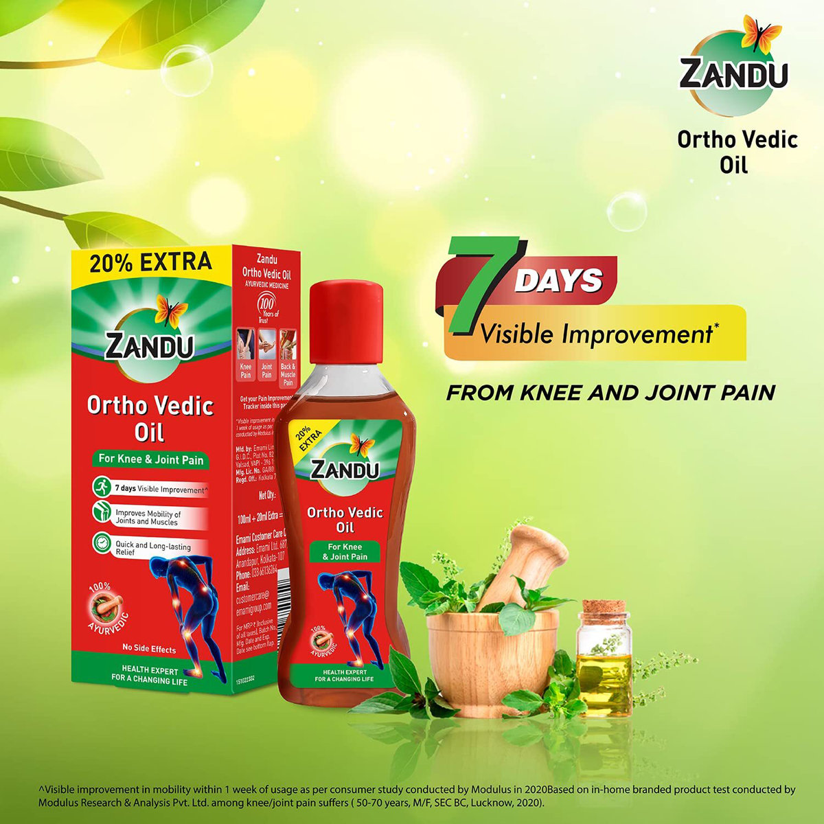 Zandu Ortho Vedic Oil, 100 ml, Pack of 1 Zandu Ortho Vedic Oil, 100 ml, Pack of 1